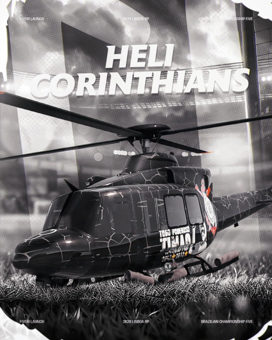HELICÓPTERO CORINTHIANS 32 TIROS - 30 DIAS