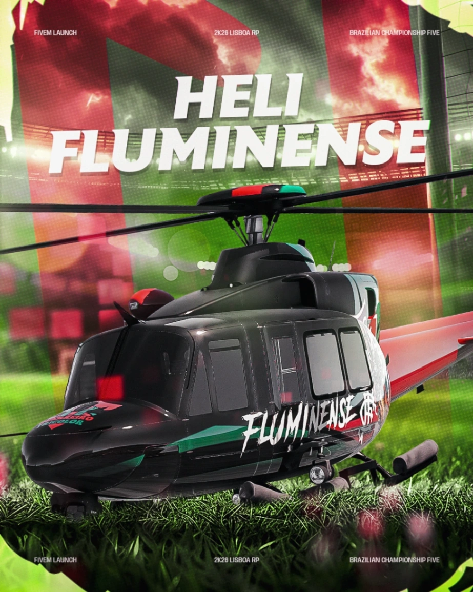 HELICÓPTERO FLUMINENSE 32 TIROS - 30 DIAS