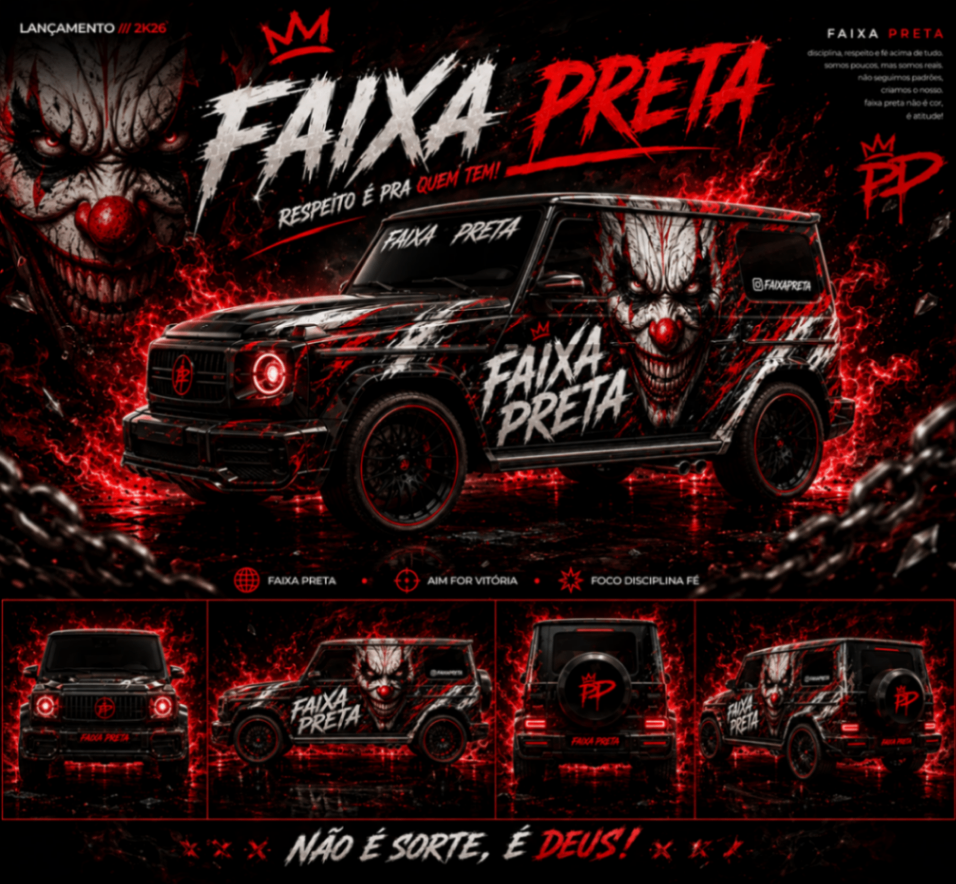 CARRO FAIXA PRETA